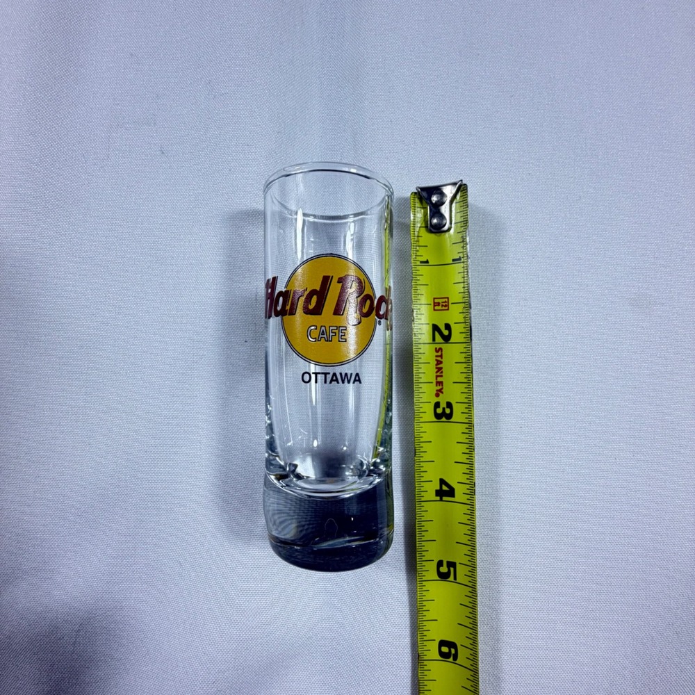Hard Rock Cafe Shot Glass Set of 4 Las Vegas New York Ottawa Cozumel Souvenir - Picture 4 of 4